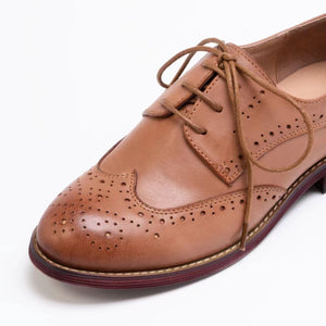 Round Toe Casual Leather Flats