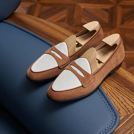 ModishLux Leather Chic Slip-Ons Loafers