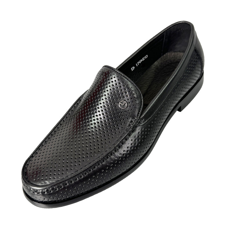 LuxeLeather Breathable Slip-On Loafers