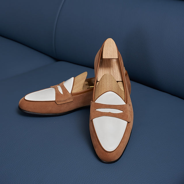 ModishLux Leather Chic Slip-Ons Loafers