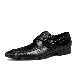 Allilux Exotic Pointed Toe Slip On Brogues - FINAL SALE