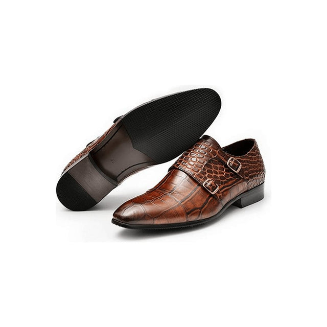 AlliLux Exotic Texture Dress Shoes