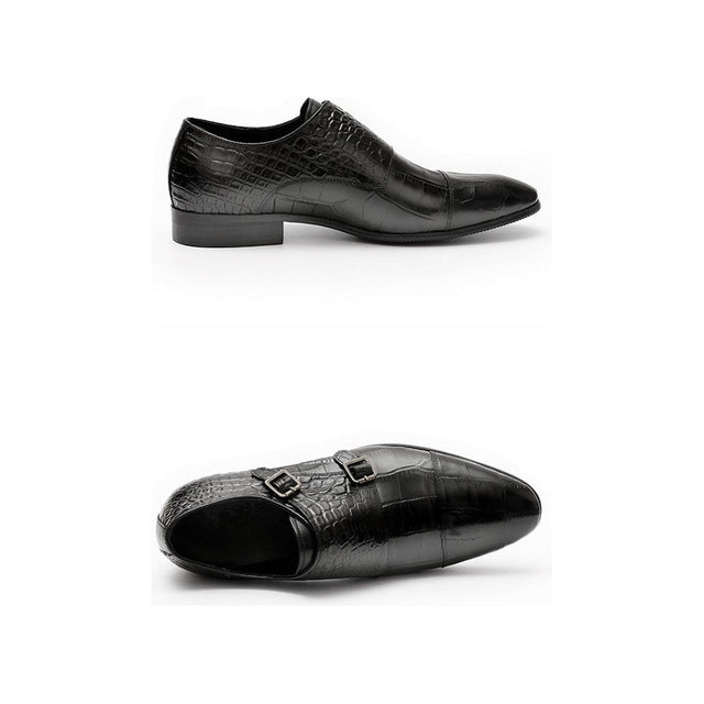 AlliLux Exotic Texture Dress Shoes