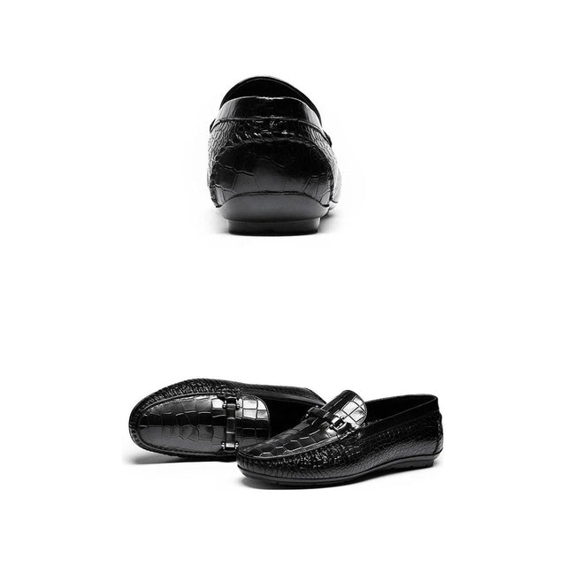 Allilux Exotic Texture Slip On Loafers - FINAL SALE