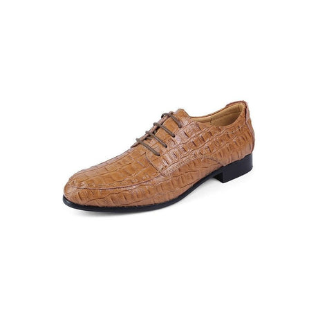 AlliLuxe Lace-Up Leather Derby Shoes