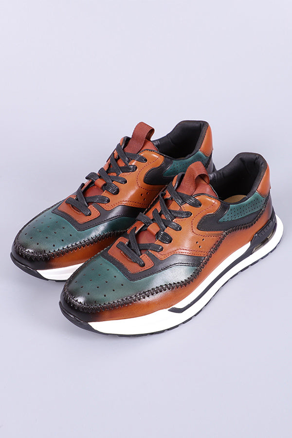 Elegant Leather Lace-Up Men's Casual Shoes