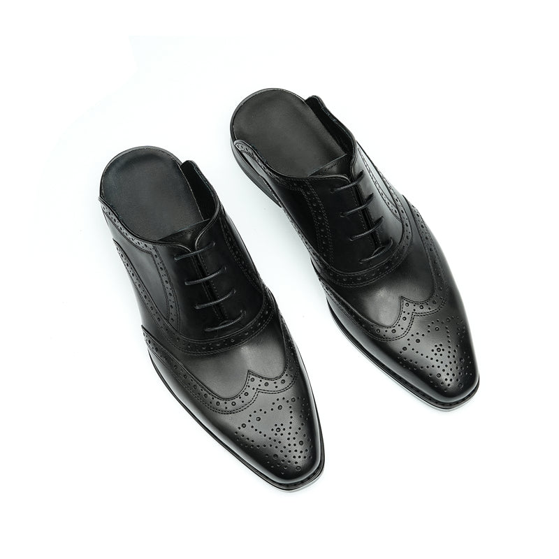 Modish Leather Lace-Up Dress Shoes