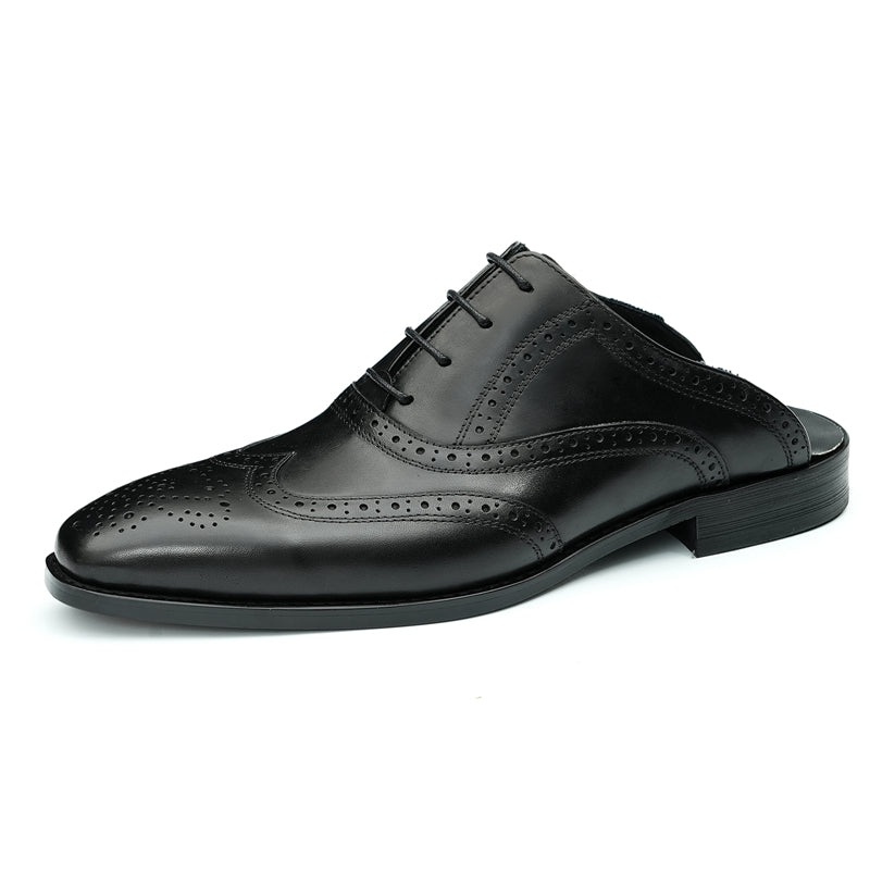 Modish Leather Lace-Up Dress Shoes