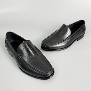 LuxeLeather Breathable Slip-On Loafers