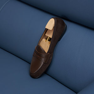 ModishLux Leather Chic Slip-Ons Loafers