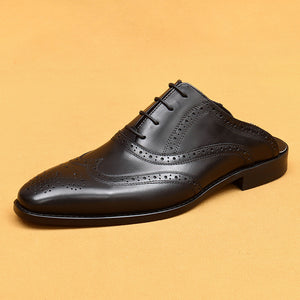 Modish Leather Lace-Up Dress Shoes