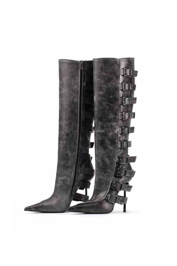 Luxe Chic Winter High Heeled Boots