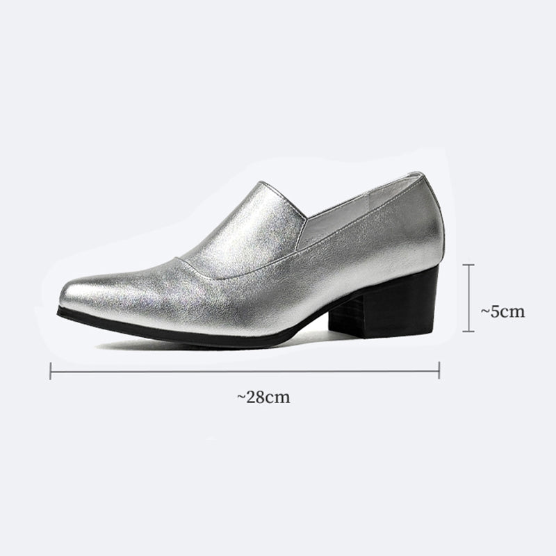 ChicLux Pointed Toe Slip-on Dress Shoes