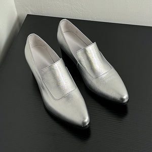 ChicLux Pointed Toe Slip-on Dress Shoes