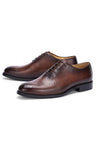 AlliElegance Luxe Brogue Oxford Dress Shoes