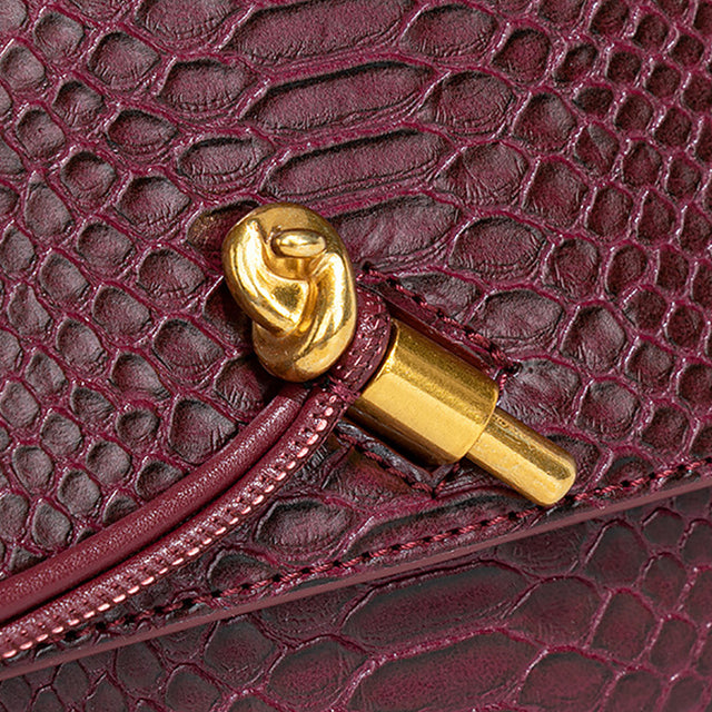 Serpatura Snake Pattern Event Clutch Purse