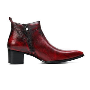 Chic Leather Square Toe Dress Boots - FINAL SALE