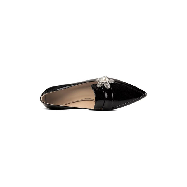 ChicLux Leather Exotic Chic Slip-on Heels