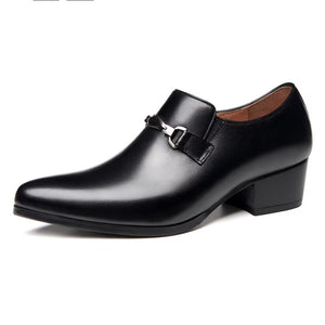ChicLux Pointed Toe Slip-on Dress Shoes