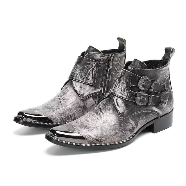 Confidently Chic Leather Ankle Boots