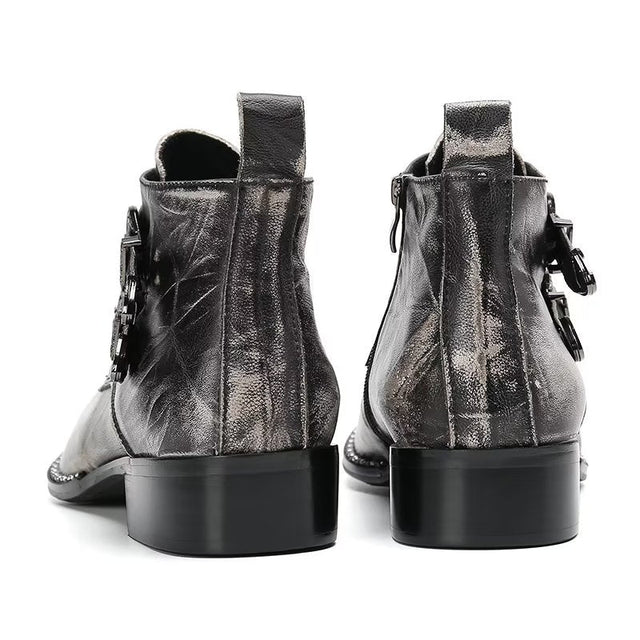 Confidently Chic Leather Ankle Boots