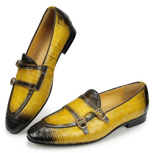 CrocLuxe Exotic Crocodile Slip-on Dress Shoes