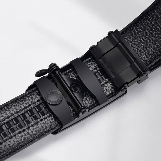 CrocLuxe Exotic Leather Automatic Buckle Belt