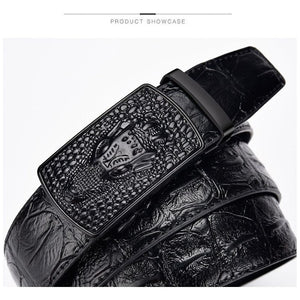 CrocLuxe Exotic Leather Automatic Buckle Belt