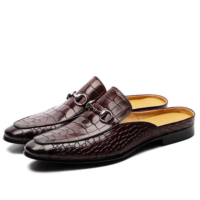 CrocLuxe Exotic Leather Slip-on Dress Shoes