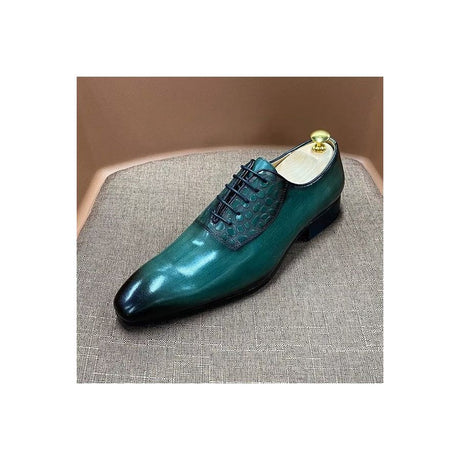 CrocLuxe Exquisite Croc-Textured Business Dress Shoes