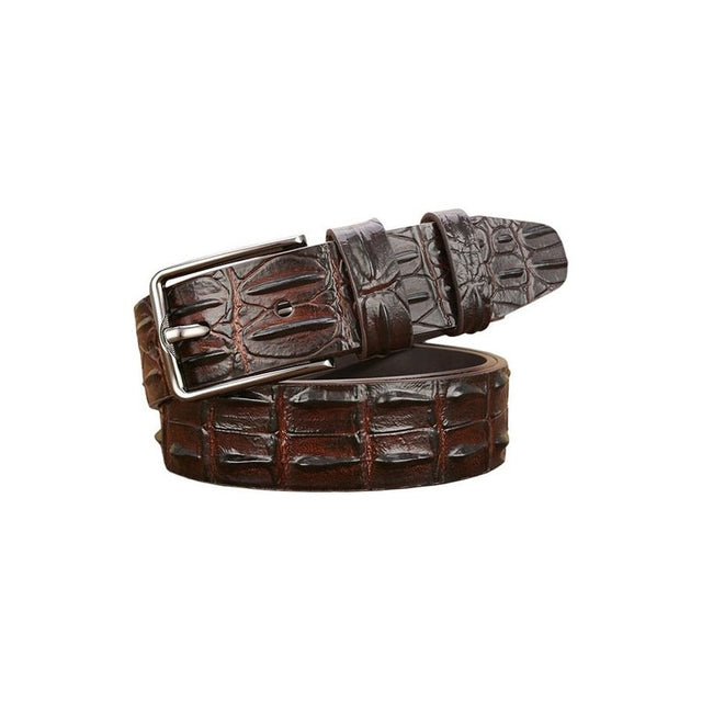 CrocoLuxe Classy Leather Pin Buckle Waist Belt