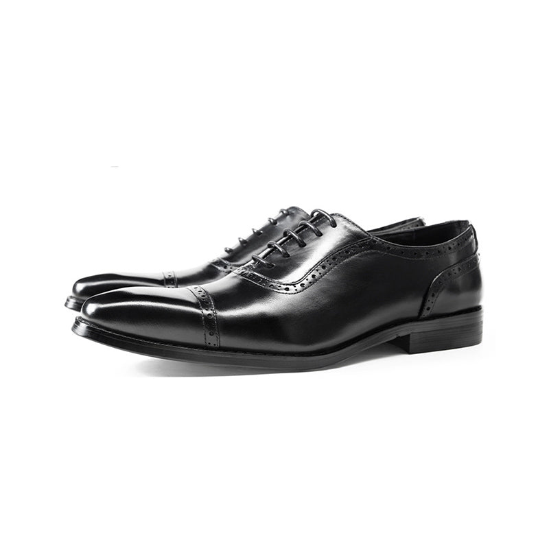 AlliElegance Luxe Brogue Oxford Dress Shoes