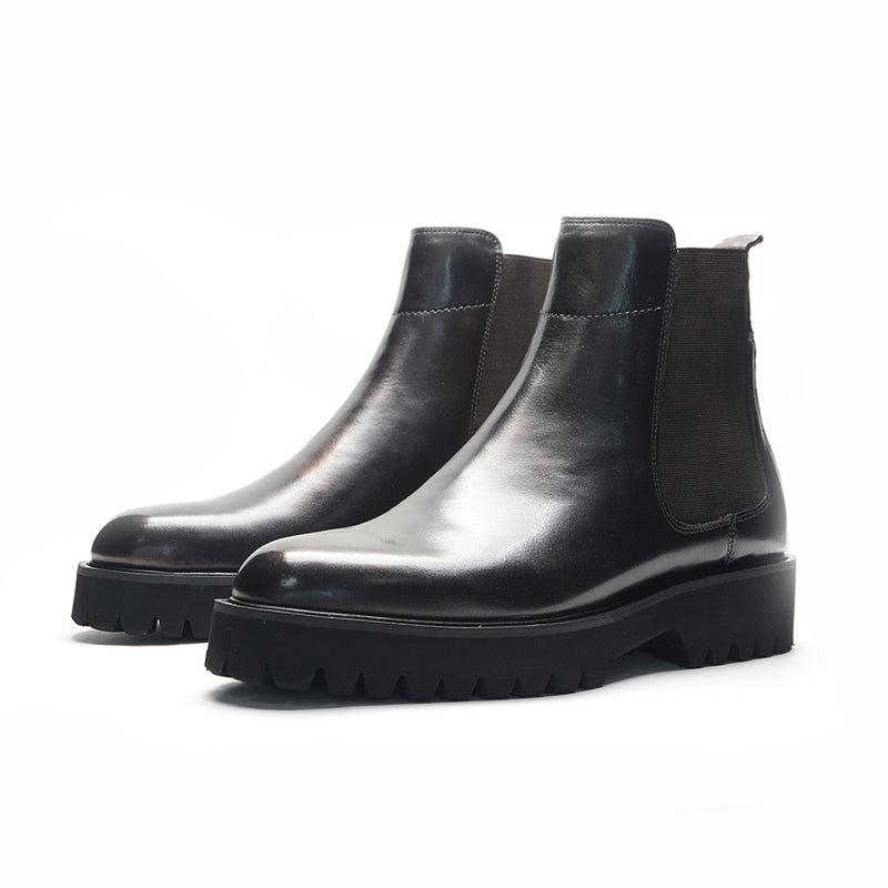 CowRoyale Sophisticated Slip-on Dress Boots