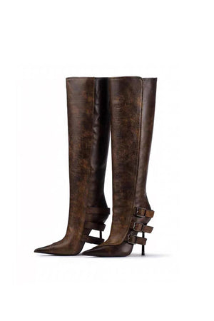 Luxe Chic Winter High Heeled Boots