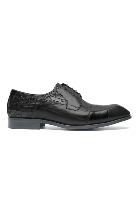 AlliLuxe Exotic Carved Leather Brogue Dress Shoes