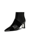 AlliChic Pointed Toe Heel Ankle Boots