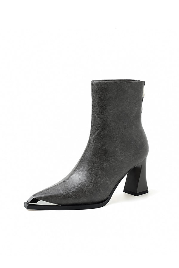 Luxury Leather Pointed Toe Tall Boots