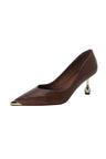 LuxLeather Chic Pointed Toe Pumps