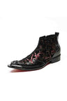 FancyLeather Exotic Ankle Boots