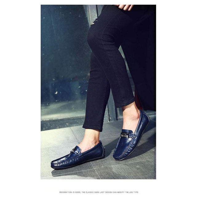 Elegant Croctex Slip On Loafers Luxurious Leather Comfort - FINAL SALE