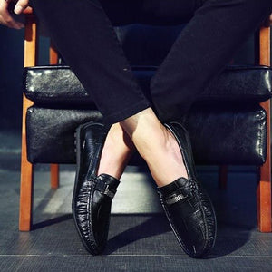 Elegant Croctex Slip On Loafers Luxurious Leather Comfort - FINAL SALE