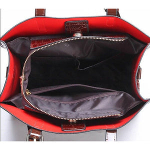 Exquisite Crocpatent Big Shoulder Bag - FINAL SALE