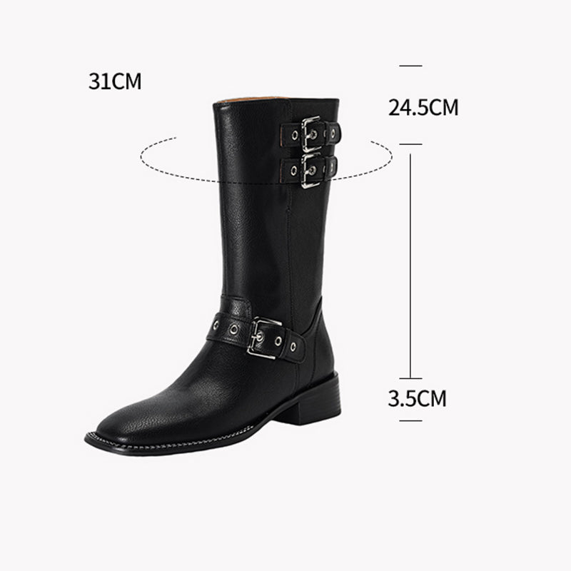 ChicLeather Elegant High Boots