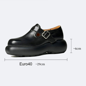 ChicLux Round Toe Buckle Dress Shoes