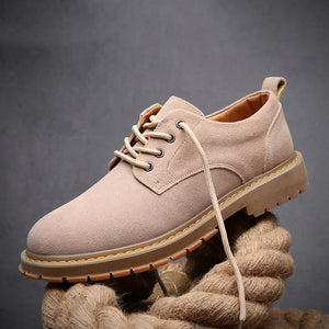 Lux Suede Round Toe Chic Casual Shoes