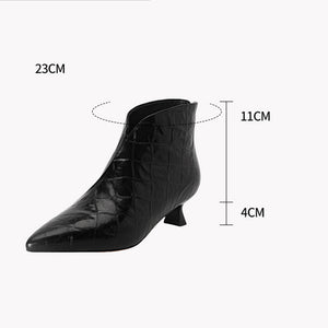 AlligatorLuxe Chic Zipper High Heel Boots