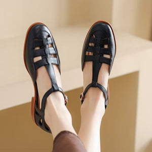 GlamLeather VintageLux Gladiator Sandals