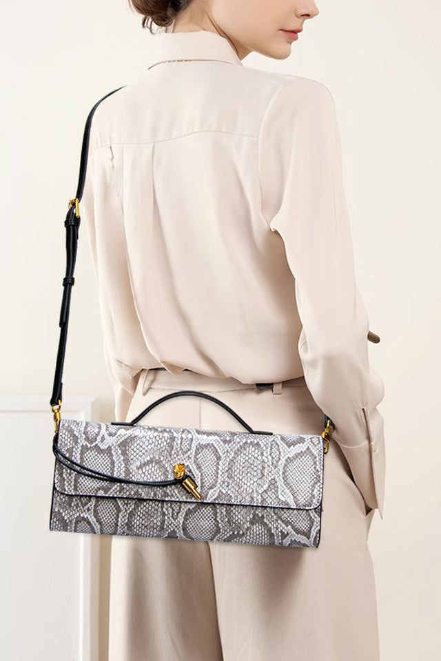 Serpatura Snake Pattern Purse