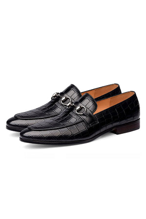 Elegant Round-Toe Cow Leather Loafers