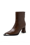 Luxury Leather Pointed Toe Tall Boots